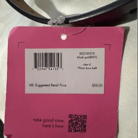 kate ♠️ spade new york Womens Leather Bow Belt - Picture 6 of 8